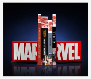 1 Of - Marvel Logo Bookends #4700698