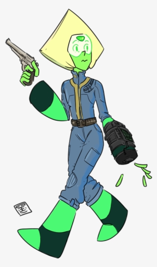 Steven Персонажи,su Art,fallout,фоллаут - Steven Universe Peridot Fallout #4703562
