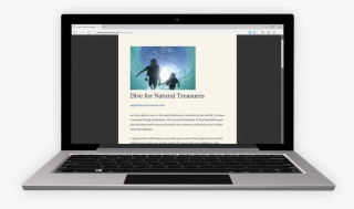 Distraction-free Reading - - Windows Laptop Mockup Png #4705433