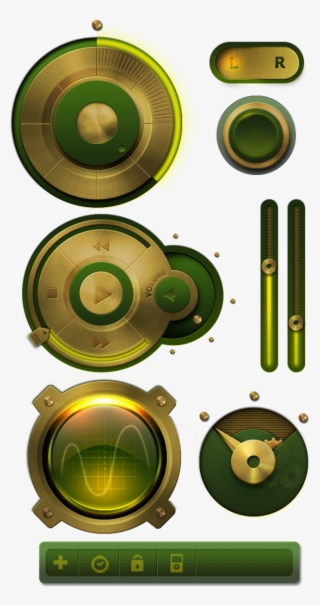 Ui Preview Set By Eugene Zolotco, Via Behance Game - User Interface #4706404