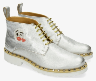 Ankle Boots Bonny 9 Cherso White Silver Emoji Kiss - Melvin & Hamilton #4706849