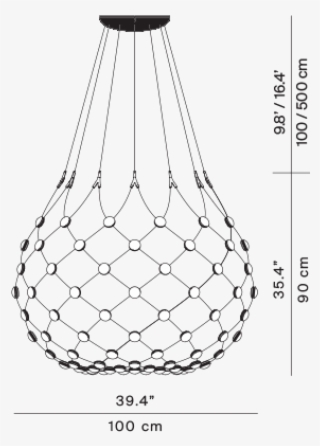 Available Models - Luceplan 5961 Mesh D86 Led Pendelleuchte #4708697