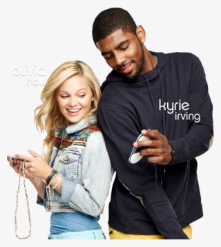Playmg Partners Olivia Holt And Kyrie Irving Use Their - Kickin It Kyrie #4710121
