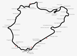 Nordscheilefe Track Map - Nurburgring Nordschleife #4711807