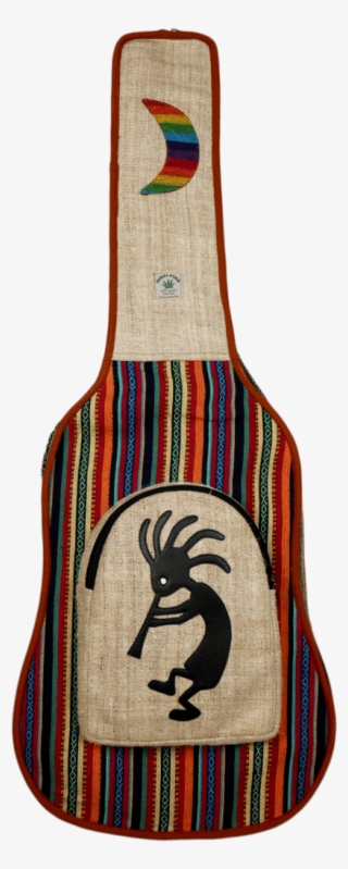 Hemp Guitar Case Kokopelli Design - Nepal #4712199