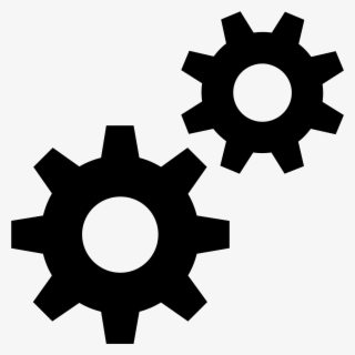 In This Icon There Are Two Cogs Aligned Diagonally - Services Icon #4713529