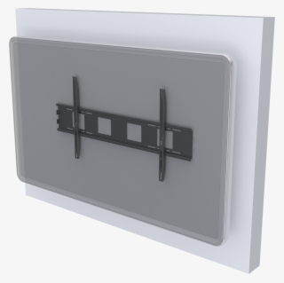 Vfm W12x6 With Screen On Wall > Wall Mount For Large - Vision Vfm-w12x6 84" Black Flat Panel Wall Mount #4713975