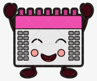 Calendar Event Cute Happy Kawaii Cartoon - Illustration #4715549