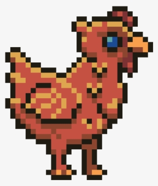 Pixelated Chicken Walking Strange Focus Attention E - Chicken Pixel Gif #4717318