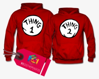 Polerones De Enamorados Thing 1 & Thing - Thing One And Thing Two Dr. Seuss Shirts, Dr. Seuss, #4719548