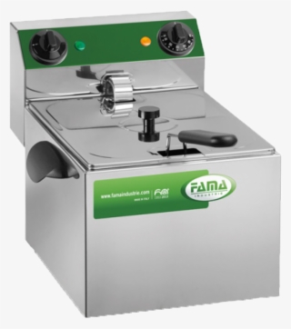 Friggitrice Inox Professionale Singola Da Banco 6 Lt #4719952