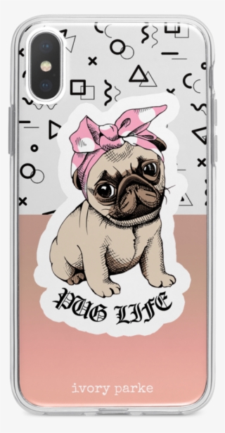 Pug Life Iphone Case Pugs, Iphone Cases, Pug Life, - Pink Casual Dresses By Sunshine Swing - Pink #4720532