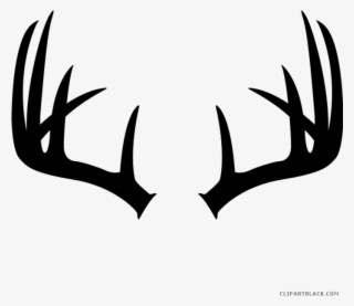 Mule Deer Antlers Silhouette Png - Deer Antler Silhouette #4721136