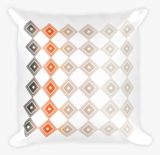 Modern Orange And Beige Coloured Square Pillow Cushion - Casa Da Música #4721721