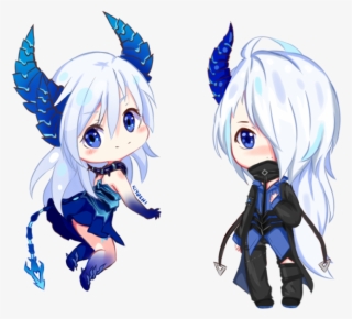 Elsword Chibi Demonio And Diabla By Lightappend - Elsword Luciel Chibi #4722163