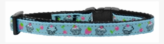 Cupcakes Nylon Ribbon Collar Baby Blue Cat Safety #4722851