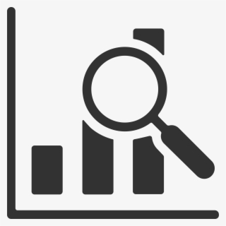 Ediscovery Services - Graph Magnifying Glass Icon #4722980