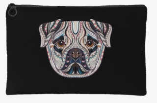 Ethnic Collection Accessory Pouch - Ipad Mini Case Black Patterned Pug Dog Lover #4723527