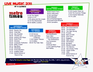 Line-up Of Local Music - Detroit Metro Times #4723757