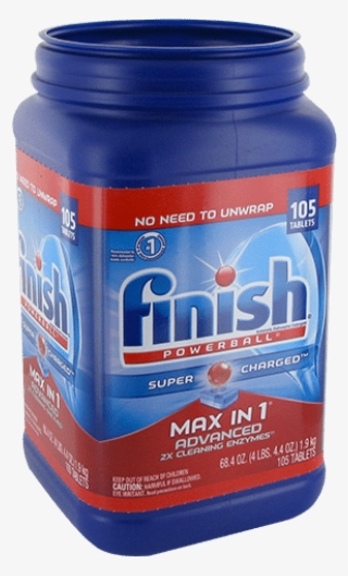 Finish Powerball All In One Dishwasher Detergent Tabs, #4726708