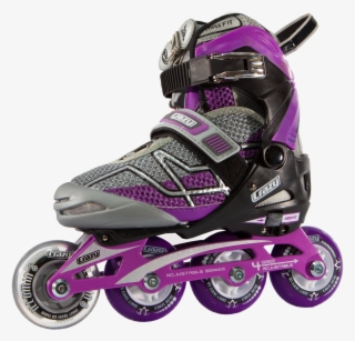 Crazy Skates 528 Adjustable Purple And Black Recreational - Inline Roller Skates Png #4727440