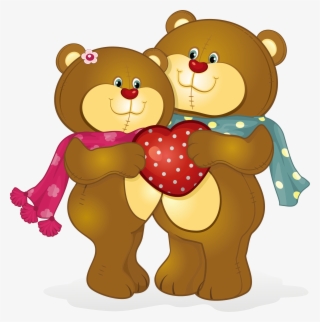 Teddy Bear Valentines Day Vinegar Valentines Clip Art - Love Bears Cartoon #4730313