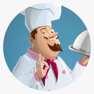 Vector On Behance Gradient Mesh And Linear - Chef Illustration #4731143