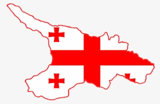 Flag-map Of Georgia With It's Historical Territories - Flag Map Of Georgia #4731403