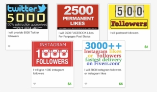 Buy Followers On Fiverr For 5 Bucks - Fiverr #4731866