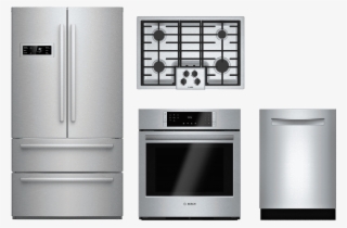 Bosch 4 Piece Kitchen Package Stainless Steel Bokitngm5055uc #4735378