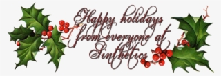 Happy Holidays - Happy Birthday Word Art #4737991