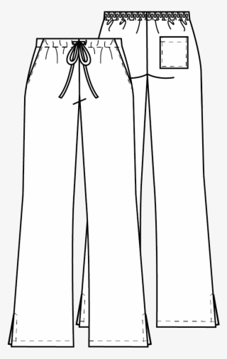 Natural Rise Flare Leg Drawstring Pant - Flare Leg Drawstring Pant #4739236