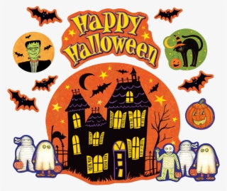 Tcr4796 Happy Halloween Bulletin Board From Susan Winget - Happy Halloween Bulletin Board #4745605