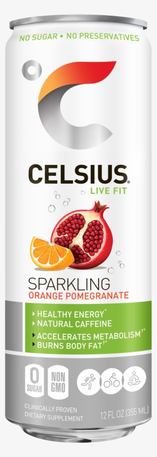 Celsius Naturals - Celsius - Sparkling Orange - 4 Cans #4747375 Celsius Naturals - Celsius - Sparkling Orange - 4 Cans #4747375