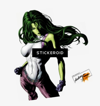She Hulk - Cartoon #4747624