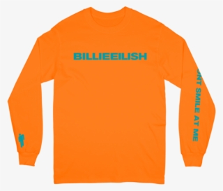Orange Long Sleeve Shirt - Blosh Billie Eilish Merch #4747835
