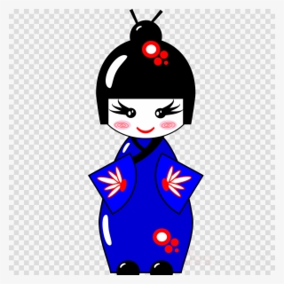 Anime Kimono Jepang Clipart Japanese Dolls Kimono - Christmas Icon Transparent Background #4748244