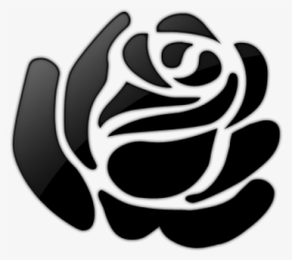 White Rose Clipart Rose Outline - Stencil Of Rose Drawing #4748754