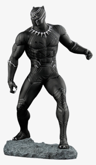Captain America Civil War Black Panther Png - Black Panther Civil War Statue #4748992