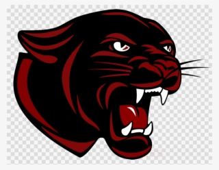 Cromwell Panthers Clipart Cromwell High School Carolina - Panther Red And Black #4748999