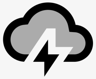 The Icon Is A Stylized Depiction Of A Storm Cloud - Cloud Computing #4749326
