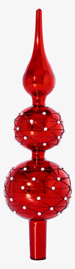 Tree Top Red With Beads Decoration - Christmas Tree #4749929 Tree Top Red With Beads Decoration - Christmas Tree #4749929