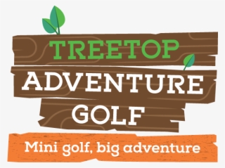 Tree Tops Adventure Golf Black And White Logo - Treetop Golf Logo #4750469