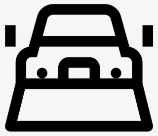 Snow Plow Truck Icon - Cake #4753555