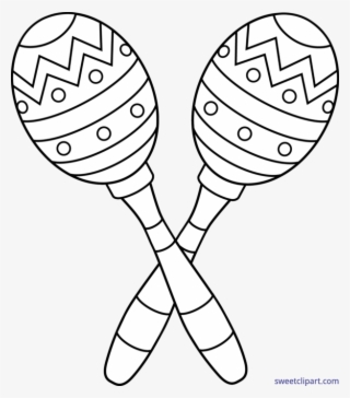 Picture Stock Huge Png Library All - Maracas Clipart Black And White #4753718