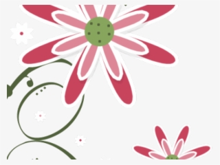 Flower Clipart Swirl - Pink Flower Clip Art #4755953