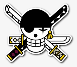 Zoro's Jolly Roger Sticker - Roronoa Zoro One Piece T-shirt #4757218