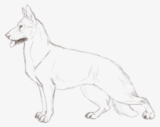 Germanshepherd - Line Art #4760455