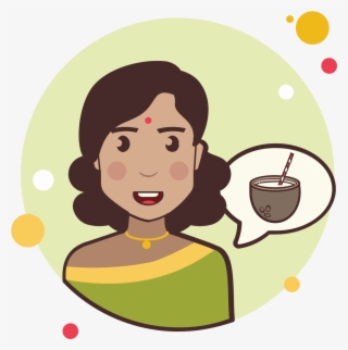 Girl And Coconut Cocktail Icon - Personas Con Interrogacion Png #4762033