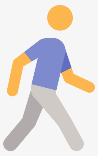 This Icon Is Like A Three Dimension Stick Person - Walking Icon Color ...